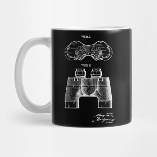 Binocular Vintage Patent Hand Drawing Mug